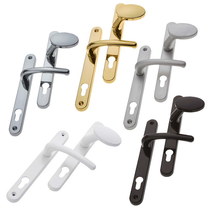 Fab Fix Balmoral UPVC Lever Pad Door Handles 92pz 210mm Screw Centres