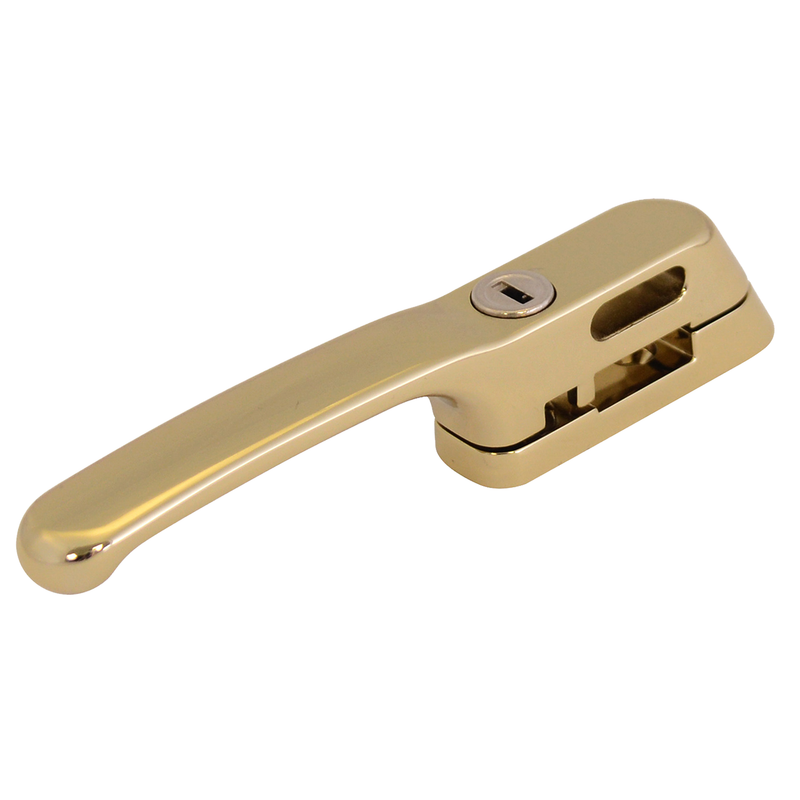 ERA High Quality Timber Wooden Locking Casement Window Handle Brass Basta 